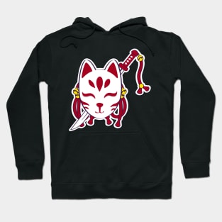 Cute kitsune mask Hoodie